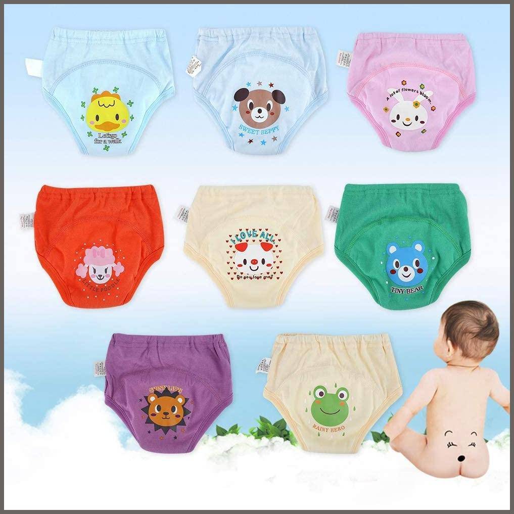 Hztyyier Waterproof Toddler Underwear 8PC/S Baby Training Pants Potty ...