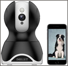 Load image into Gallery viewer, IMILLET WiFi Pet Camera Dog Camera with Phone App - 
