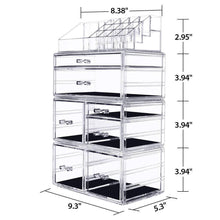 Load image into Gallery viewer, InnSweet Makeup Organizer Acrylic Cosmetic Storage Drawers Large Makeup Storage - 
