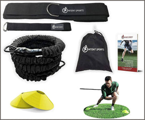 INTENT SPORTS 360° Dynamic Speed Resistance and Assistance Trainer Kit - 