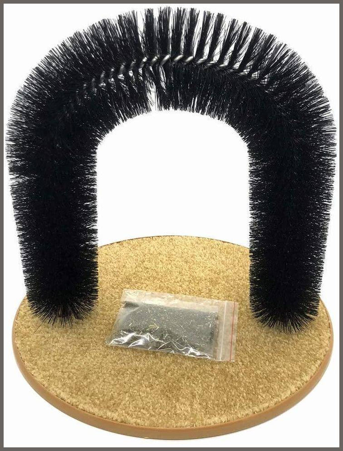 Irispets Arch Cat Groom Self Grooming Cat Toy Cat Self Groomer, Massager and Cat Scratcher - 