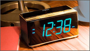 iTOMA Radio Alarm Clock FM Digital Radio Clock Bedside Alarm Clock - 