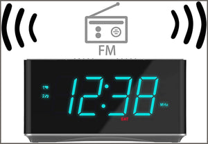 iTOMA Radio Alarm Clock FM Digital Radio Clock Bedside Alarm Clock - 