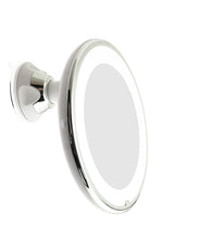 Load image into Gallery viewer, JiBen LED Lighted 10X Magnifying Makeup Mirror with Power Locking Suction Cup - 
