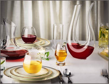 Load image into Gallery viewer, JoyJolt Lancia Hand Blown Lead-Free Crystal Wine Decanter - 
