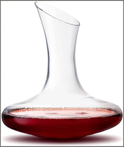 JoyJolt Lancia Hand Blown Lead-Free Crystal Wine Decanter - 