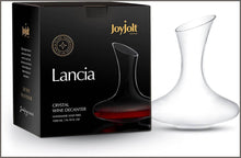 Load image into Gallery viewer, JoyJolt Lancia Hand Blown Lead-Free Crystal Wine Decanter - 
