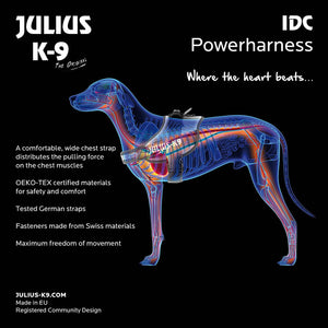 Julius-K9, 16IDC-C-1, IDC Powerharness, Dog Harness, Size: 1, Camouflage - 