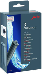 Jura" Claris Smart Filter Cartridge, Grey, 3.7 x 14 x 15 cm ,Pack of 3 - 