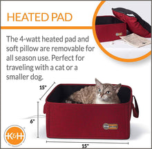 Load image into Gallery viewer, K&amp;H Pet Products Thermo-Basket Indoor Heated Cat Bed, Foldable - 
