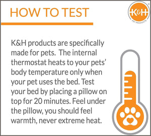 K&H Pet Products Thermo-Basket Indoor Heated Cat Bed, Foldable - 