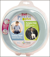 Load image into Gallery viewer, Kalencom Potette Plus 2-in-1 Travel Potty Trainer Seat Pastel Mint - 
