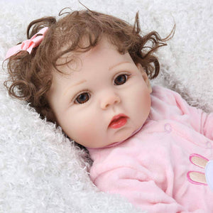 Kaydora Reborn Baby Doll Girl 16 inch Full Body Silicone Cute Lifelike Handmade - 
