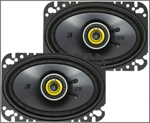 Kicker 46CSC464 Car Audio 4x6 Coaxial Full Range Stereo Speakers Pair CSC46 - 