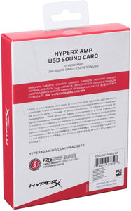 Kingston HyperX AMP USB Sound Card Virtual 7.1 Surround PC Sony PS4 - 