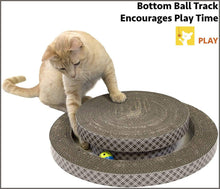 Load image into Gallery viewer, Kitty City Interactive Ball Track Cat Toy - 2 Levels of Interactive Play, Cat Scratching Toy - 
