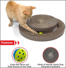 Load image into Gallery viewer, Kitty City Interactive Ball Track Cat Toy - 2 Levels of Interactive Play, Cat Scratching Toy - 
