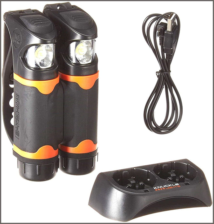 Knuckle Lights Advanced - Rechargeable LED Light for Running & Jogging, Dog Walking & Hiking - 