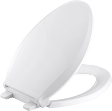 Load image into Gallery viewer, KOHLER K-4636-0 Cachet Elongated White Toilet Seat, with Grip-Tight Bumpers - 
