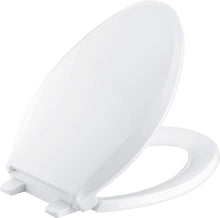 Load image into Gallery viewer, KOHLER K-4636-0 Cachet Elongated White Toilet Seat, with Grip-Tight Bumpers - 
