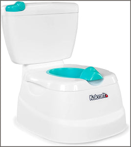 Kolcraft My Mini Potty Children's 2-in-1 Potty Trainer for Boys and Girls, Potty Chair and Toilet Trainer All in One - 