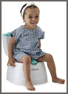 Kolcraft My Mini Potty Children's 2-in-1 Potty Trainer for Boys and Girls, Potty Chair and Toilet Trainer All in One - 