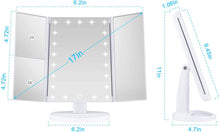 Load image into Gallery viewer, Koolorbs Makeup 21 Led Vanity Mirror with Lights Magnification Touch Screen - 
