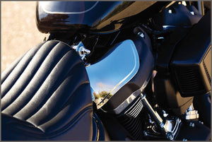 Kuryakyn 5789 Motorcycle Accessory: Heat Deflector Saddle Shields - 