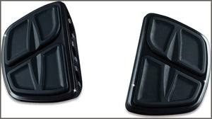 Kuryakyn 7613 Motorcycle Accessory: Kinetic Mini Board Floorboards without Adapters, Gloss Black - 