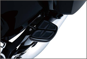 Kuryakyn 7613 Motorcycle Accessory: Kinetic Mini Board Floorboards without Adapters, Gloss Black - 