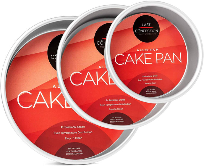 Last Confection 3-Piece Round Cake Pan Set - Includes 6