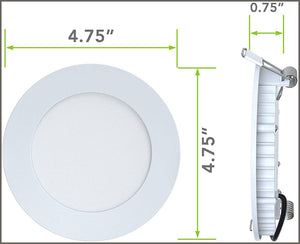 LeisureLED 5 Pack RV Boat Recessed Ceiling Light - 