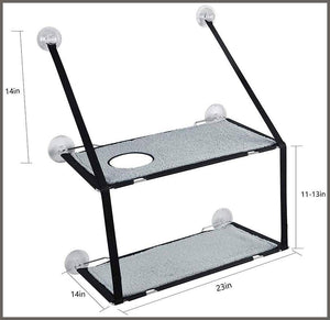 LIFIS Cat Window Perch Cat Window Bed Hammock - 