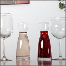 Load image into Gallery viewer, Lily&#39;s Home Individual Glass Wine Decanters, Miniature Personal Size Carafes - 
