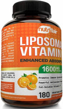 Load image into Gallery viewer, Liposomal Vitamin C 1600mg 180T Absorption Fat Soluble  NutriFlair USA IMPORT - 
