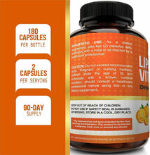 Load image into Gallery viewer, Liposomal Vitamin C 1600mg 180T Absorption Fat Soluble  NutriFlair USA IMPORT - 
