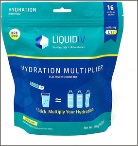 Liquid Iv, Lemon Lime Hydration Pouch 16 Sticks, 9.03 Ounce - 