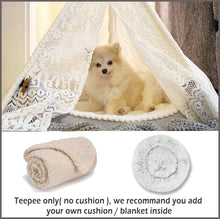 Load image into Gallery viewer, little dove Pet Teepee Dog(Puppy) &amp; Cat Bed - Portable Pet Tents - 
