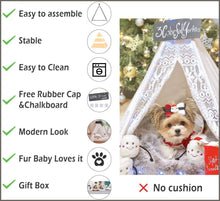 Load image into Gallery viewer, little dove Pet Teepee Dog(Puppy) &amp; Cat Bed - Portable Pet Tents - 
