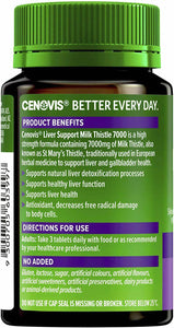 Liver detox Support Milk Thistle 7000 High strength  detox 75T - 