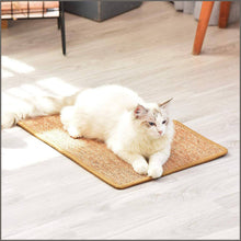 Load image into Gallery viewer, Liyahog Cat Scratcher Mat, Natural Sisal Scratching Pad, Anti-Slip Cat Scratch Rug - 
