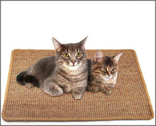 Load image into Gallery viewer, Liyahog Cat Scratcher Mat, Natural Sisal Scratching Pad, Anti-Slip Cat Scratch Rug - 
