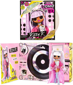 LOL Surprise OMG Remix Kitty K Fashion Doll with 25 Surprises Plays Music - 