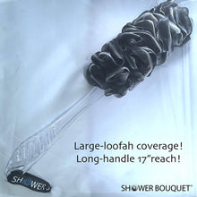 Load image into Gallery viewer, Loofah-Charcoal Back-Scrubber &amp; Bath-Sponges by Shower Bouquet Accessories - 
