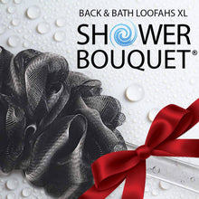 Load image into Gallery viewer, Loofah-Charcoal Back-Scrubber &amp; Bath-Sponges by Shower Bouquet Accessories - 
