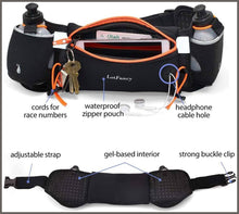 Load image into Gallery viewer, LotFancy Running Hydration Belt Free 2 Water Bottle - 
