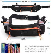 Load image into Gallery viewer, LotFancy Running Hydration Belt Free 2 Water Bottle - 
