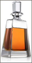 Load image into Gallery viewer, Luna Whiskey Decanter – 23 oz Crystal Modern Decanter – Non-Lead Small Liquor Decanter with Stopper - 
