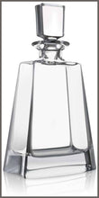 Load image into Gallery viewer, Luna Whiskey Decanter – 23 oz Crystal Modern Decanter – Non-Lead Small Liquor Decanter with Stopper - 
