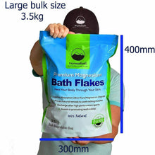 Load image into Gallery viewer, Magnesium Bath Flakes Bath Salts Best Value Bulk 3.5kg unscented - 
